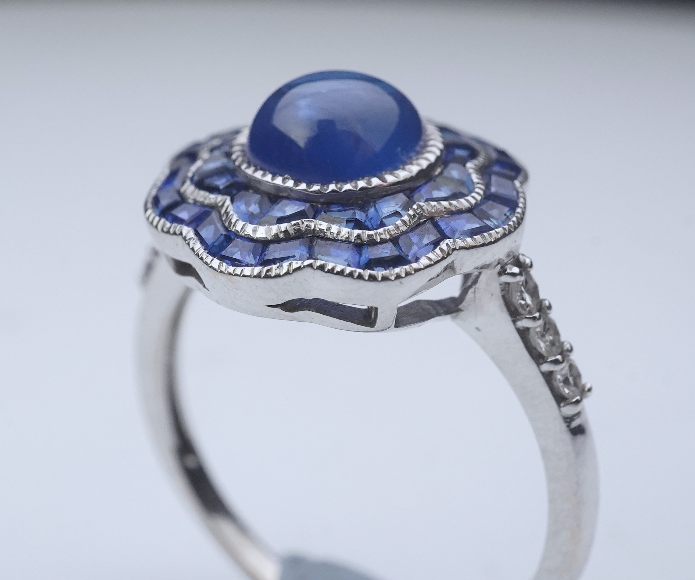 A sapphire ring